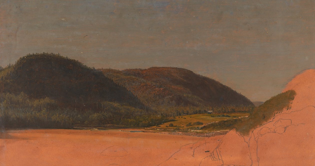 Góra Pustynna Wyspa, krajobraz autorstwa Frederic Edwin Church
