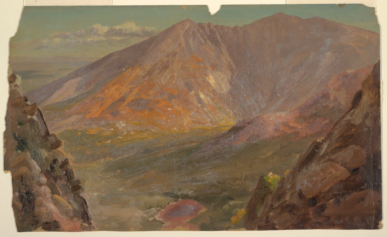 Góra Katahdin, wielki basen z góry South Turner autorstwa Frederic Edwin Church