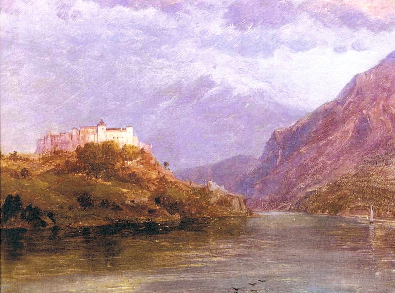 Zamek w Salzburgu, 1868-69 autorstwa Frederic Edwin Church
