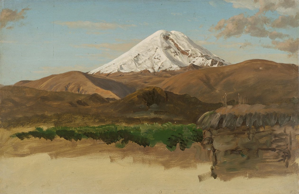 Studium góry Chimborazo, Ekwador autorstwa Frederic Edwin Church