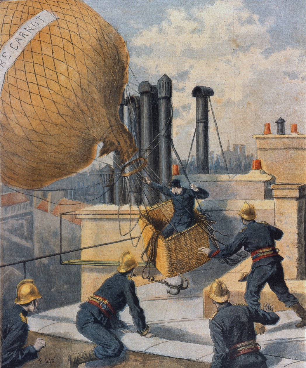 Strażacy, 1894 autorstwa Frederic Theodore Lix