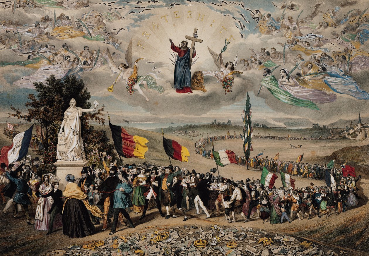 Powszechna Republika Demokratyczna i Społeczna, 1848 autorstwa Frederic Sorrieu