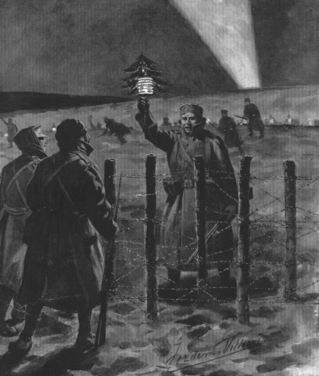 Rozejm bożonarodzeniowy z 1914 r., opublikowany w 1915 r. autorstwa Frederic Villiers
