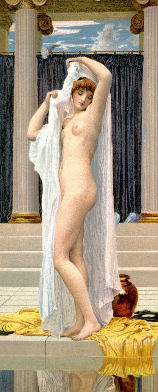 Kąpiel Psyche, ok. 1900 r. (pocztówka) autorstwa Frederic (after) Leighton