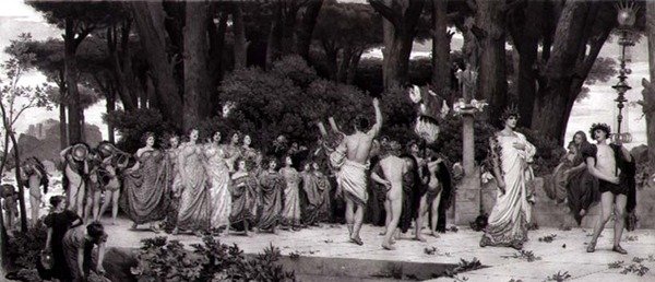 Daphnephoria, wydrukowana w Paryżu przez Photogravure Goupil, wyd. przez Towarzystwo Sztuk Pięknych autorstwa Frederic (after) Leighton