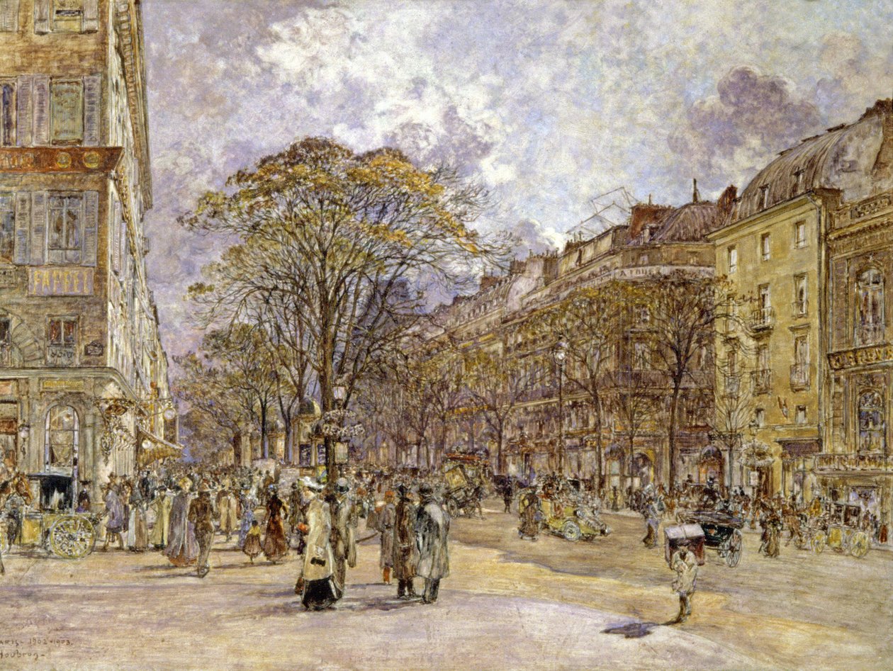 Bulwar Włochów w Paryżu autorstwa Frederic Anatole Houbron