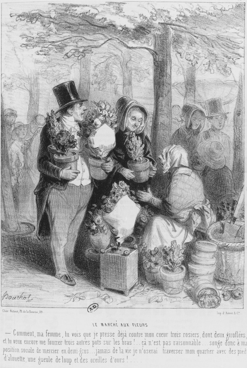 Targ kwiatowy autorstwa Frederic Bouchot