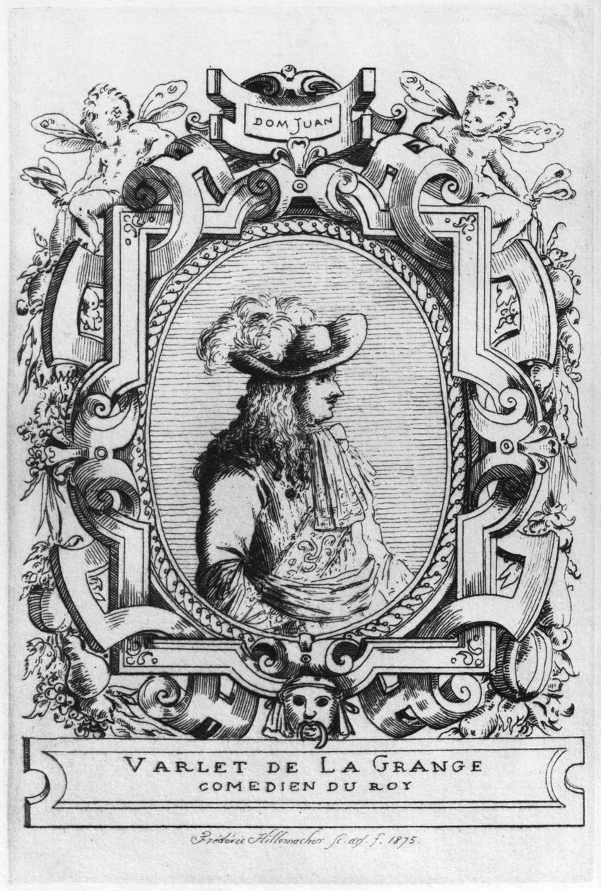 Charles Varlet, znany jako La Grange, w roli Dom Juana z „Don Juan, czyli Le Festin de Pierre” Jean-Baptiste Poquelin Moliere (1622-73) 1875 autorstwa Frederic Desire Hillemacher