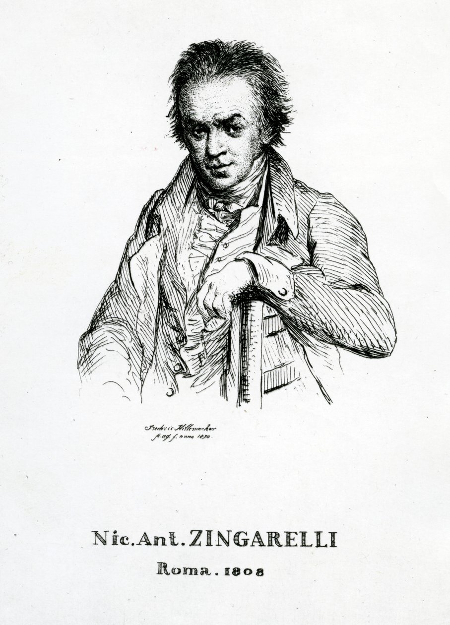 Niccolo Antonio Zingarelli, 1870 autorstwa Frederic Desire Hillemacher