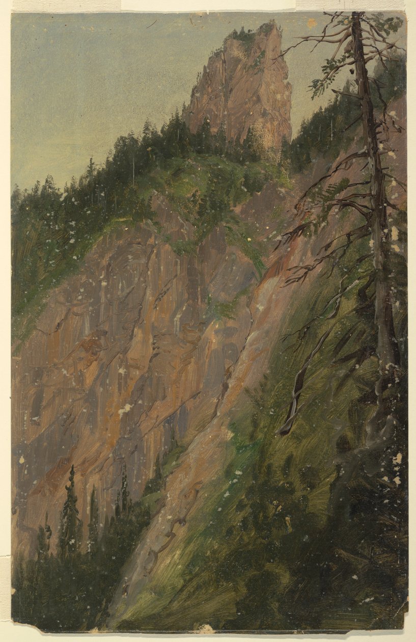 Krajobraz alpejski, Bawaria czy Szwajcaria autorstwa Frederic Edwin Church