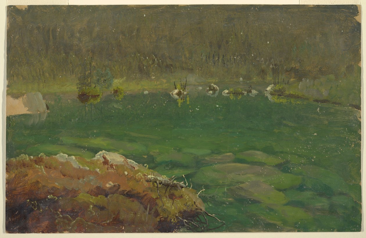 Jezioro Alpejskie, Bawaria lub Szwajcaria autorstwa Frederic Edwin Church
