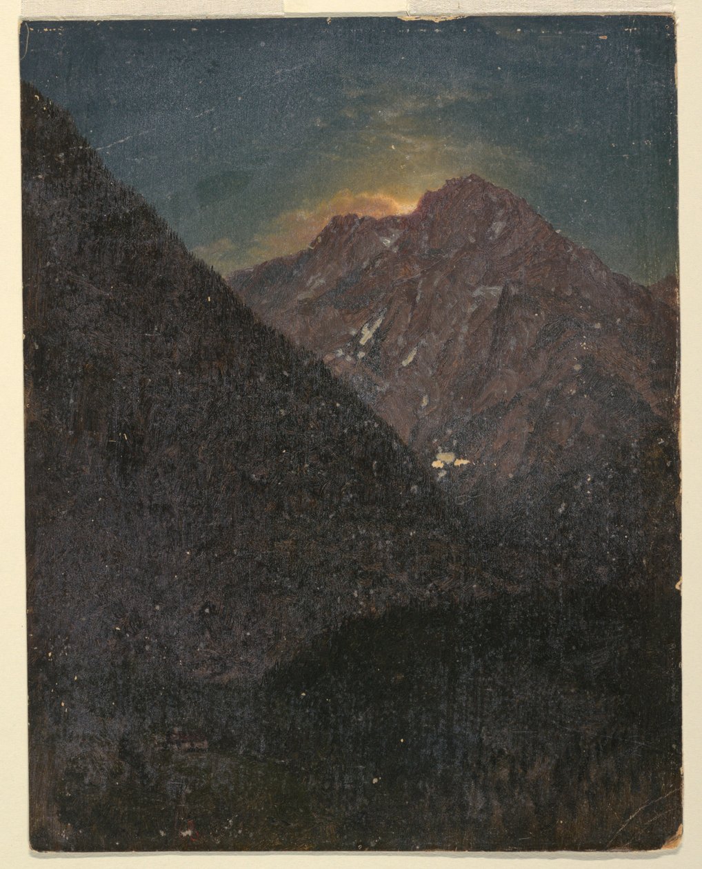 Krajobraz alpejski (Bawaria lub Szwajcaria) autorstwa Frederic Edwin Church