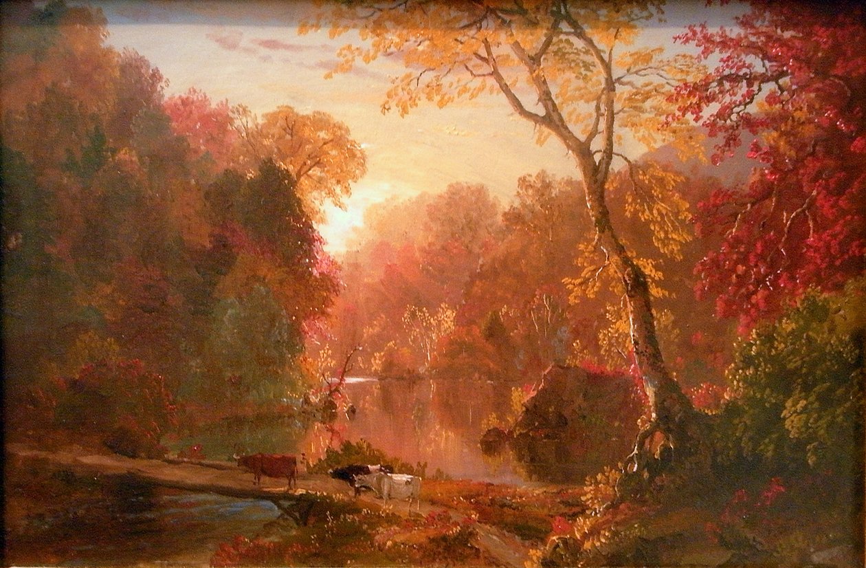 Jesień w Ameryce Północnej autorstwa Frederic Edwin Church