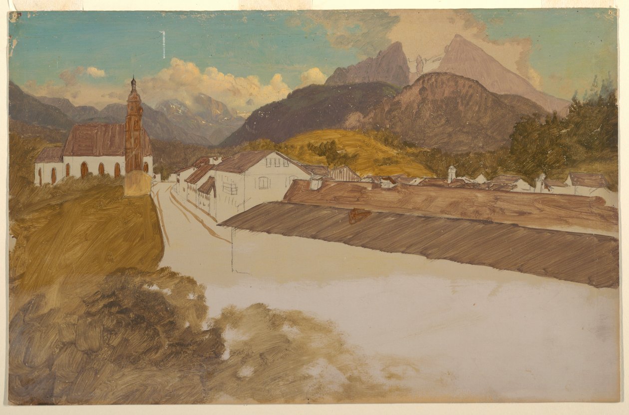 Berchtesgaden, Bawaria, widok ogólny autorstwa Frederic Edwin Church