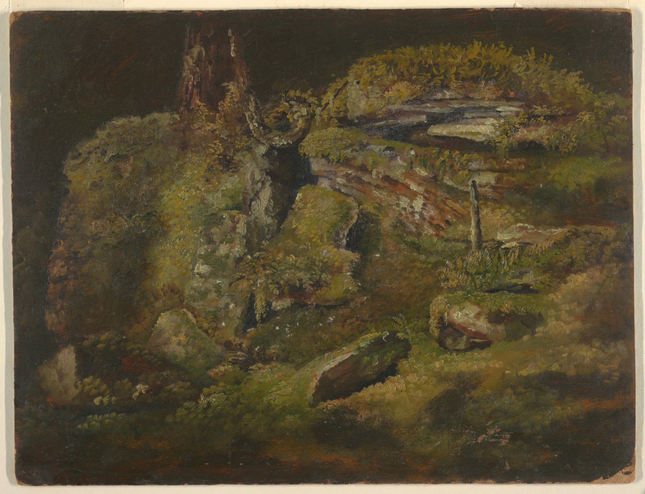 Głaz w lesie autorstwa Frederic Edwin Church