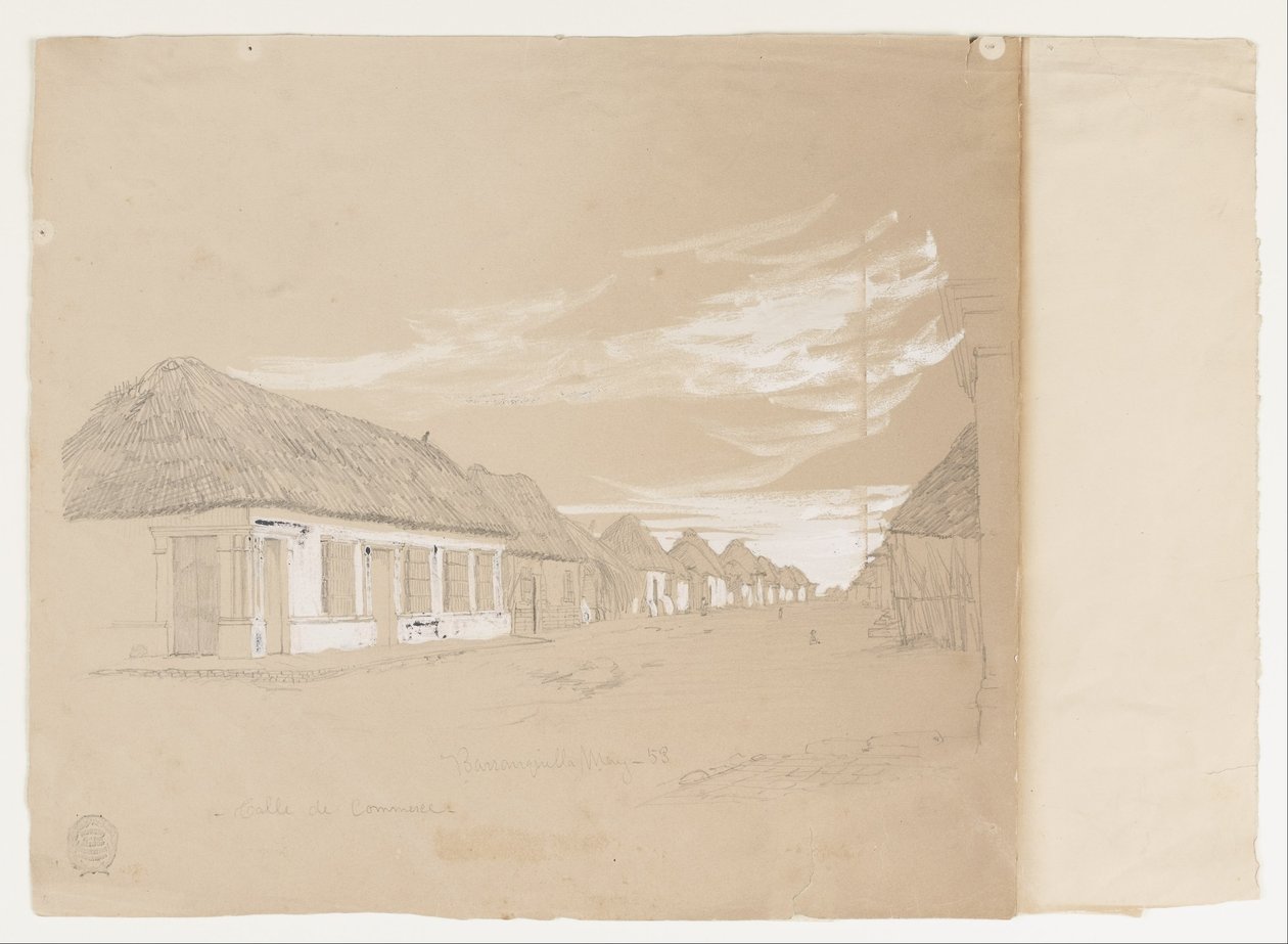 Calle de Commerce, Barranquilla, Kolumbia autorstwa Frederic Edwin Church