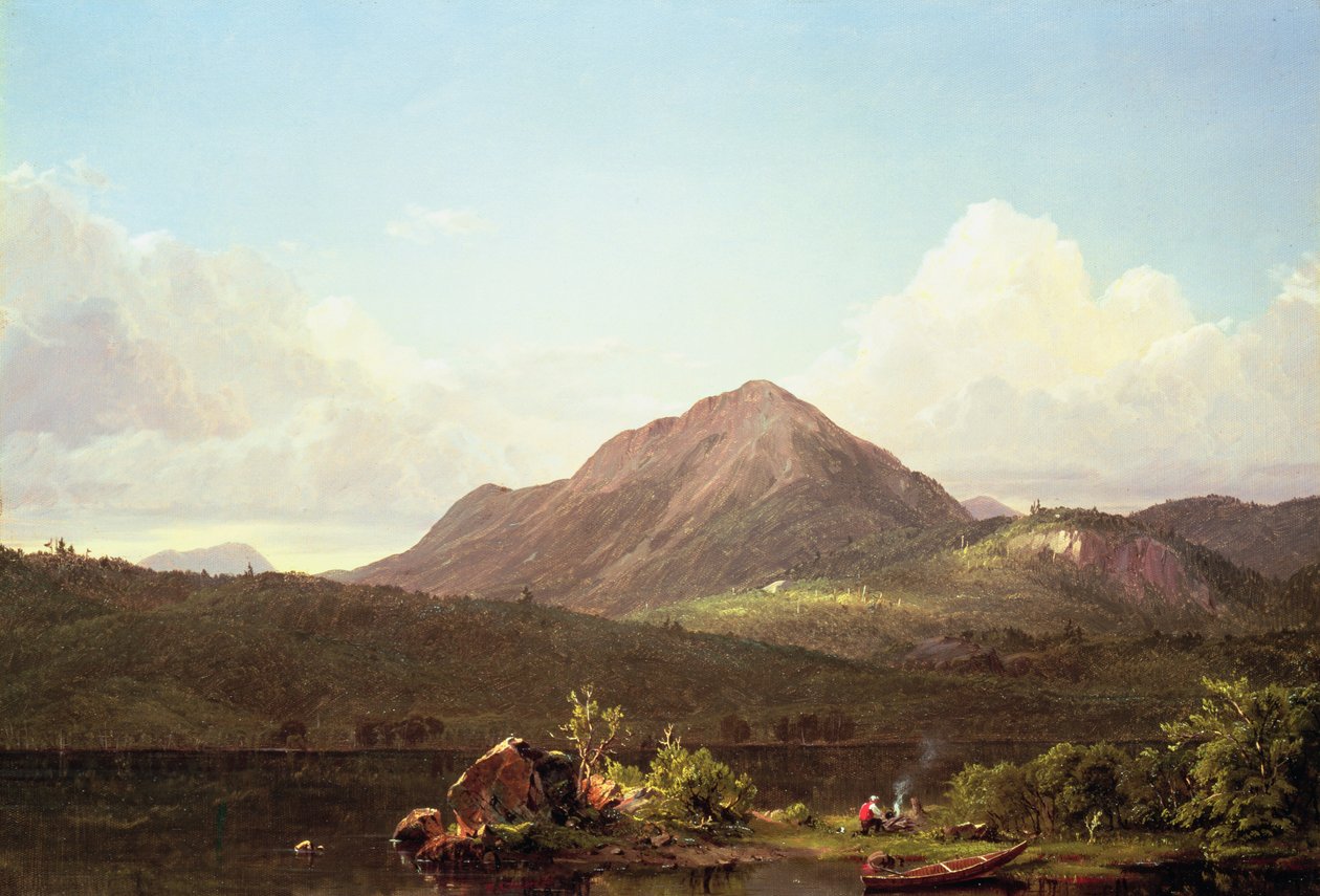 Ognisko w Puszczy Maine autorstwa Frederic Edwin Church
