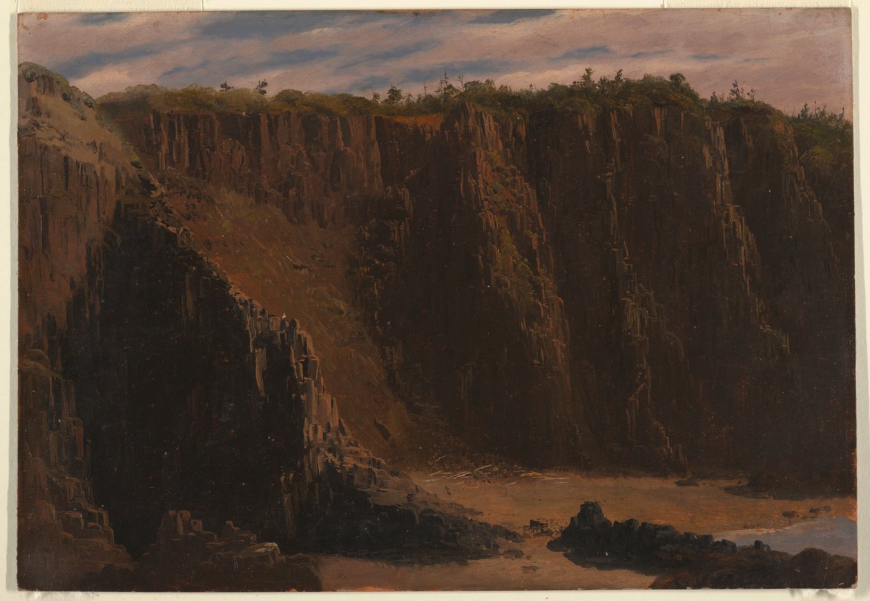 Klify w Grand Manan autorstwa Frederic Edwin Church