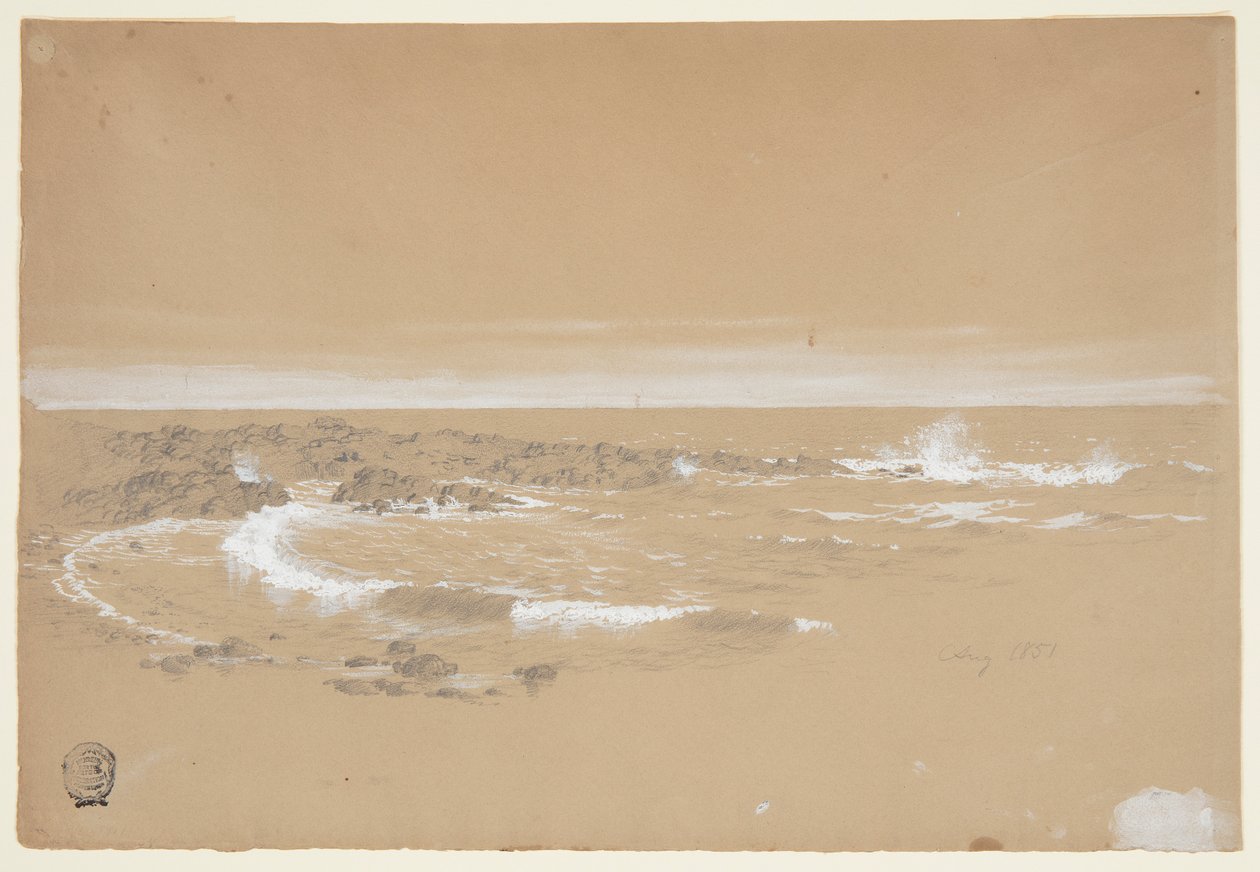 Linia brzegowa, Grand Manan, Kanada autorstwa Frederic Edwin Church