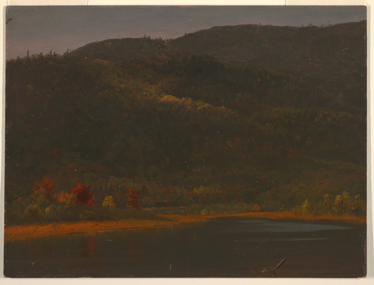 Rysunek, jesienny krajobraz, 1860-70 autorstwa Frederic Edwin Church