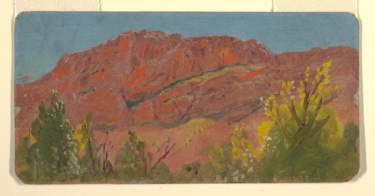 Rysunek, Baalbek, droga Mountaincur, maj 1868 r. autorstwa Frederic Edwin Church