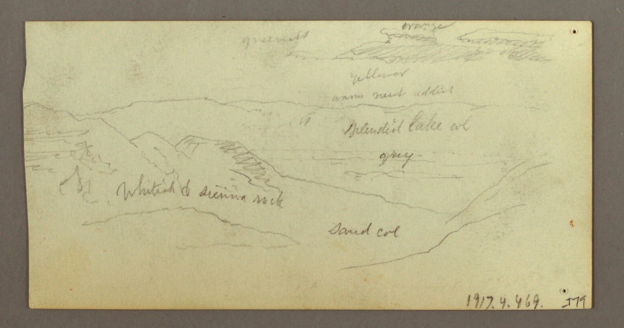 Rysunek, Studia na wielbłądzie, 21-22 lutego 1868 r. autorstwa Frederic Edwin Church