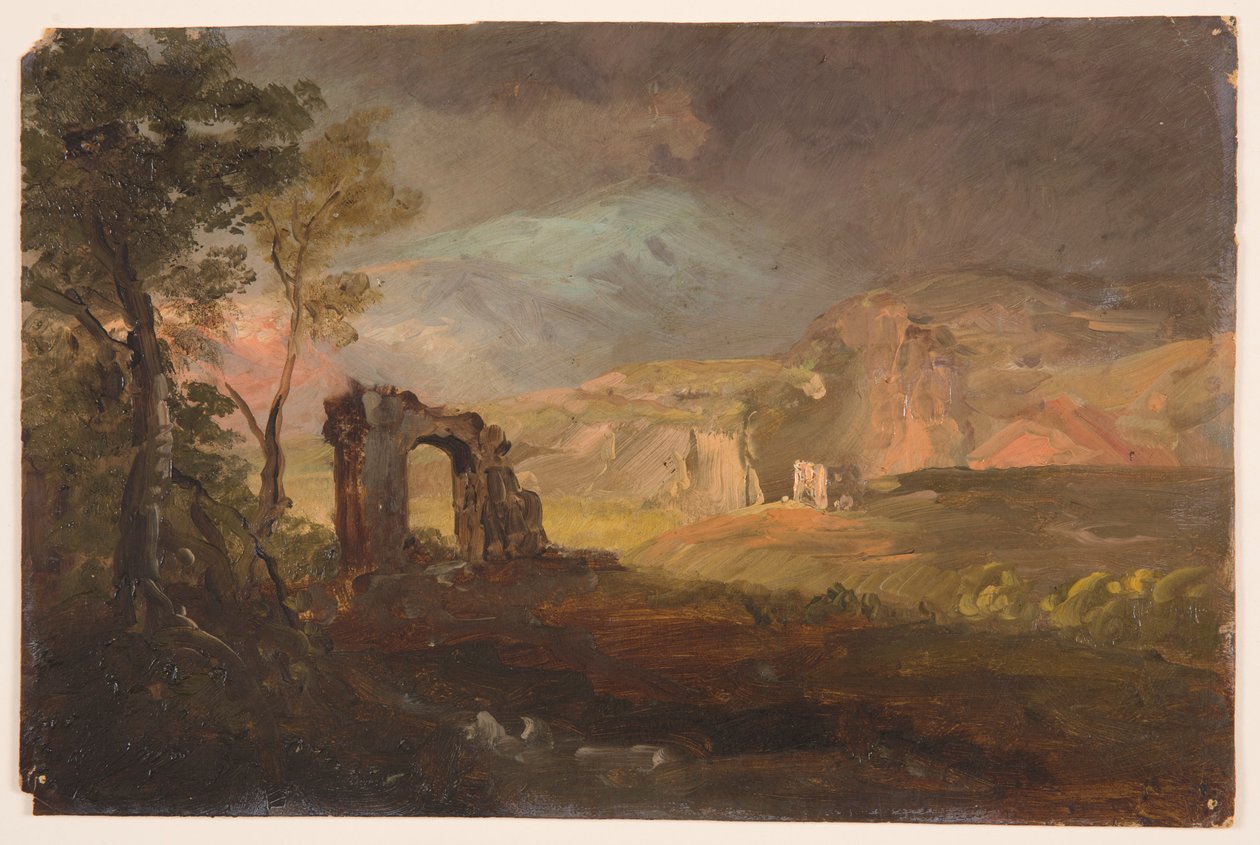 Rysunek, Campagna Fantasy, prawdopodobnie 1868-69 autorstwa Frederic Edwin Church