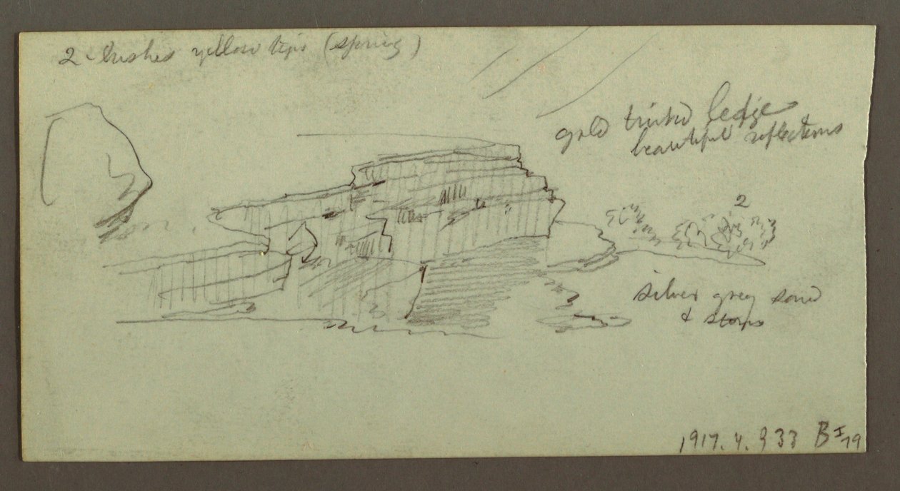 Rysunek, Kanion, prawdopodobnie 1868 r. autorstwa Frederic Edwin Church