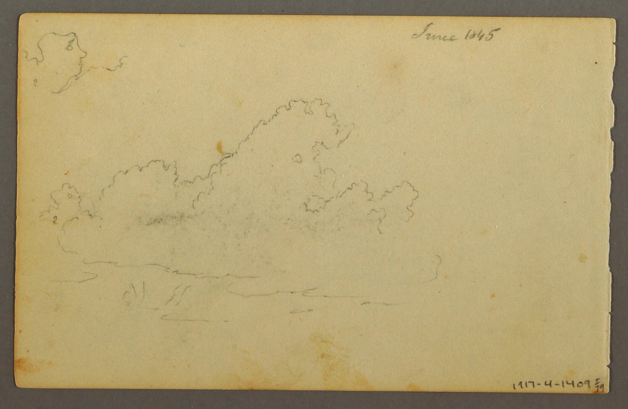Rysunek, Catskill Mountain House, 1844 r. autorstwa Frederic Edwin Church