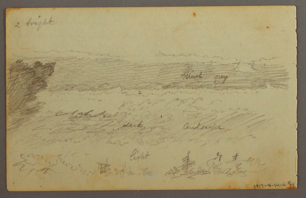 Rysunek, Studium chmur, prawdopodobnie 1844 autorstwa Frederic Edwin Church