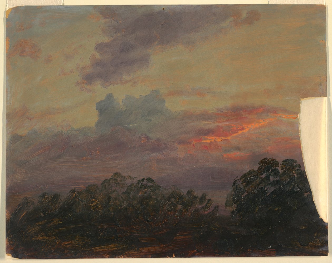 Rysunek, studium chmury, 1860-70 autorstwa Frederic Edwin Church
