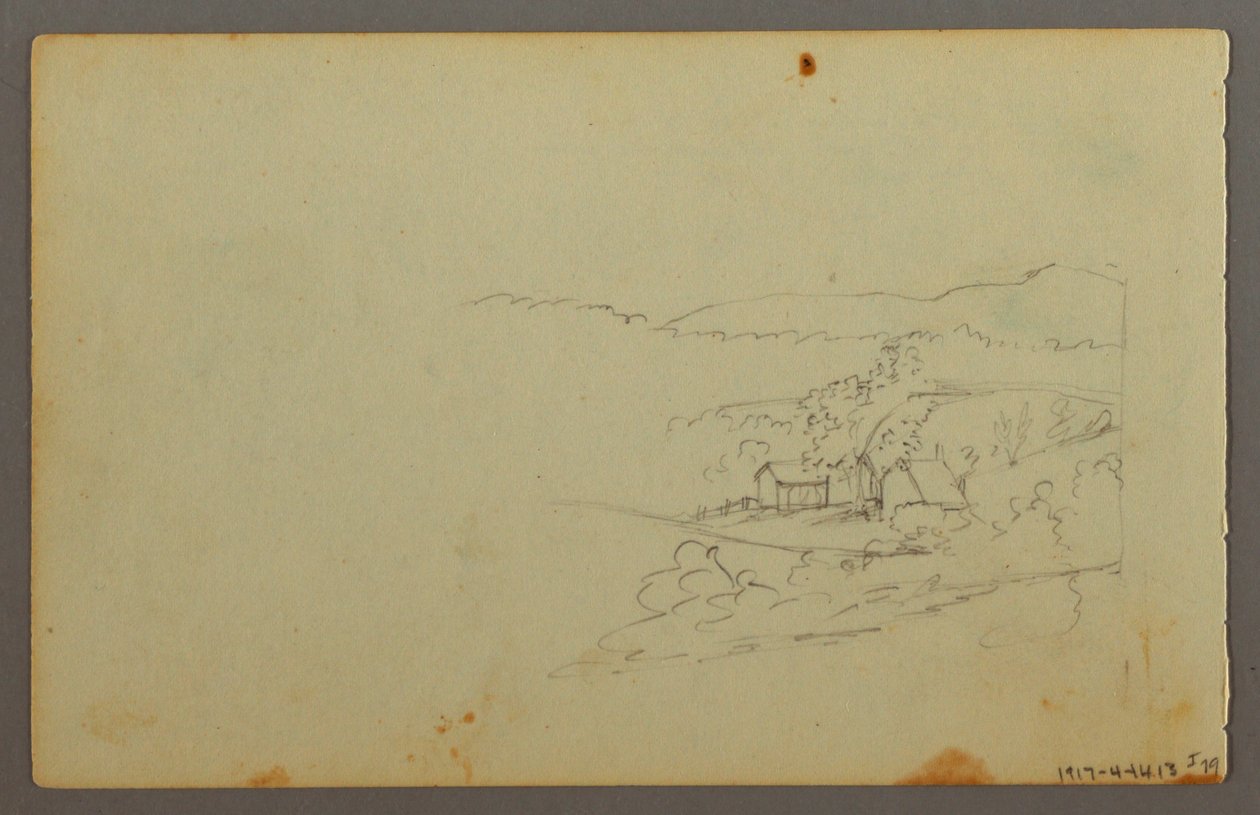 Rysunek, Studium chmury, prawdopodobnie 1844 autorstwa Frederic Edwin Church