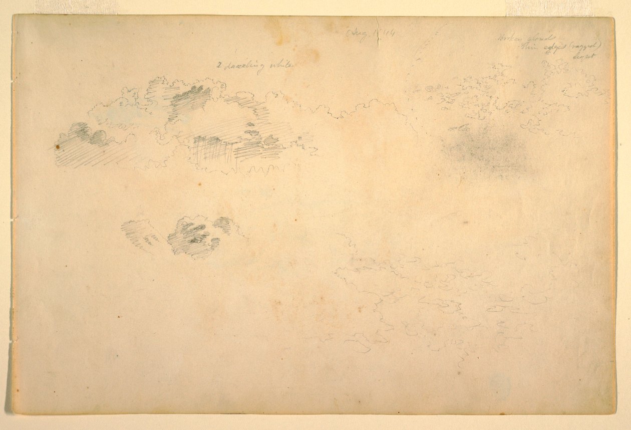 Rysunek, Chmury, 1844 autorstwa Frederic Edwin Church