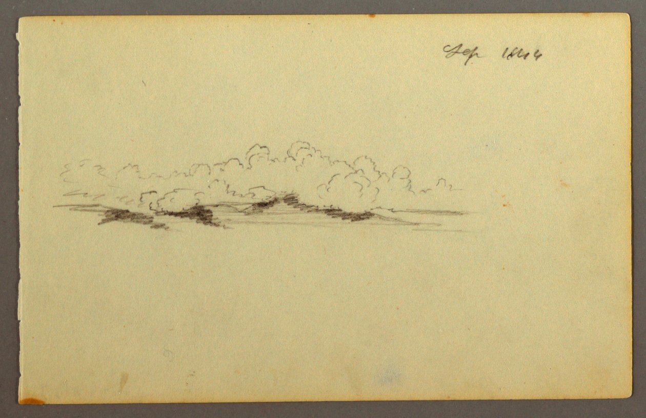 Rysunek, Chmury, 1844 autorstwa Frederic Edwin Church