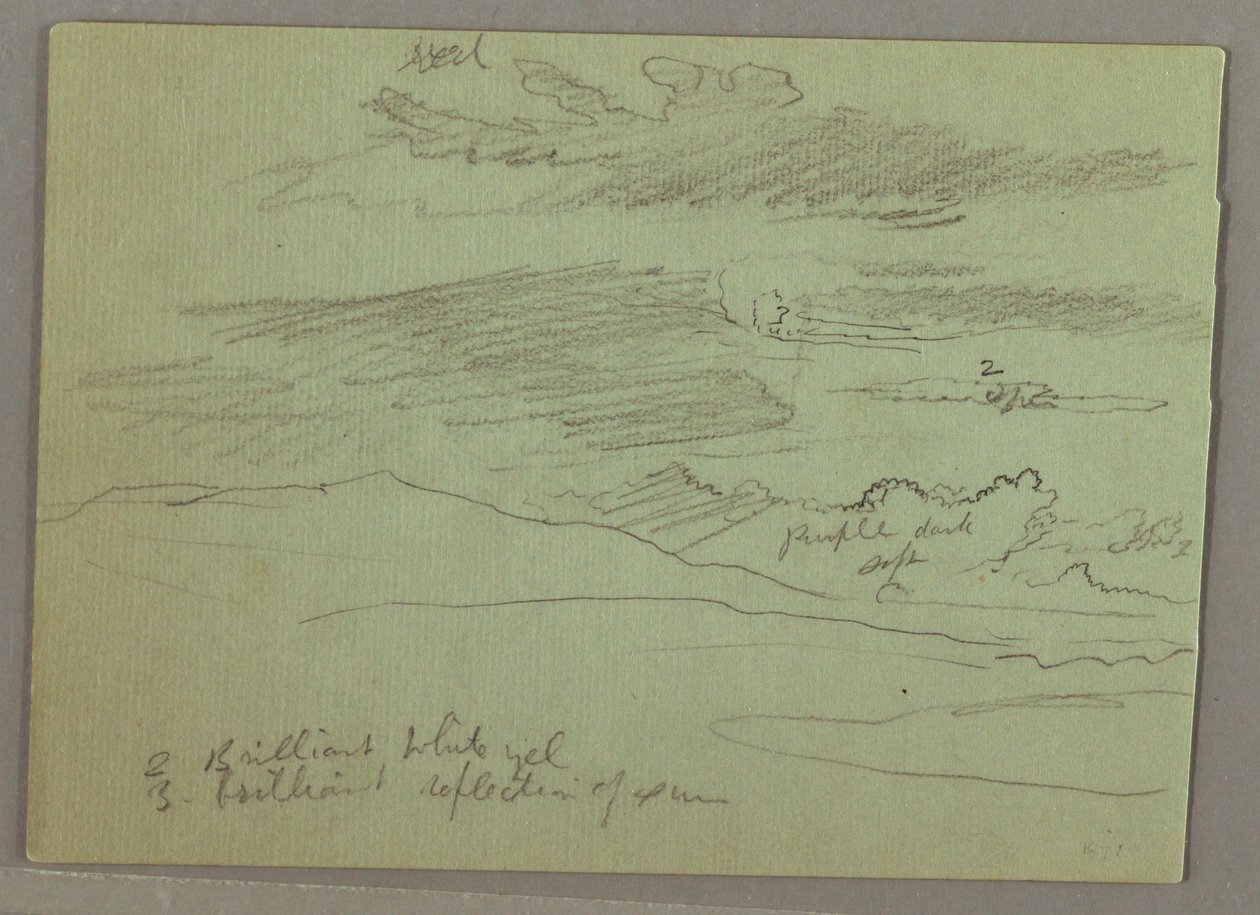 Rysunek, Pochmurne niebo, 1871 r. autorstwa Frederic Edwin Church