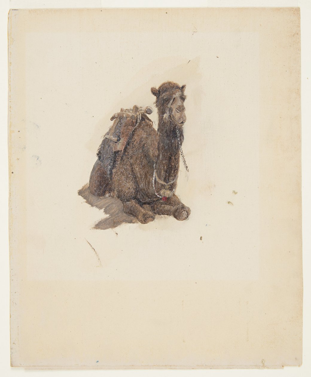 Rysunek, Przyczajony dromader, 1868 r. autorstwa Frederic Edwin Church