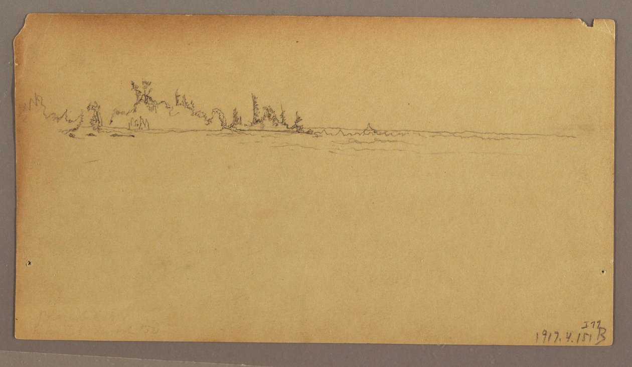 Rysunek, Podwójna tęcza nad wodospadem, rzeka Niagara, prawdopodobnie 1858 r. autorstwa Frederic Edwin Church