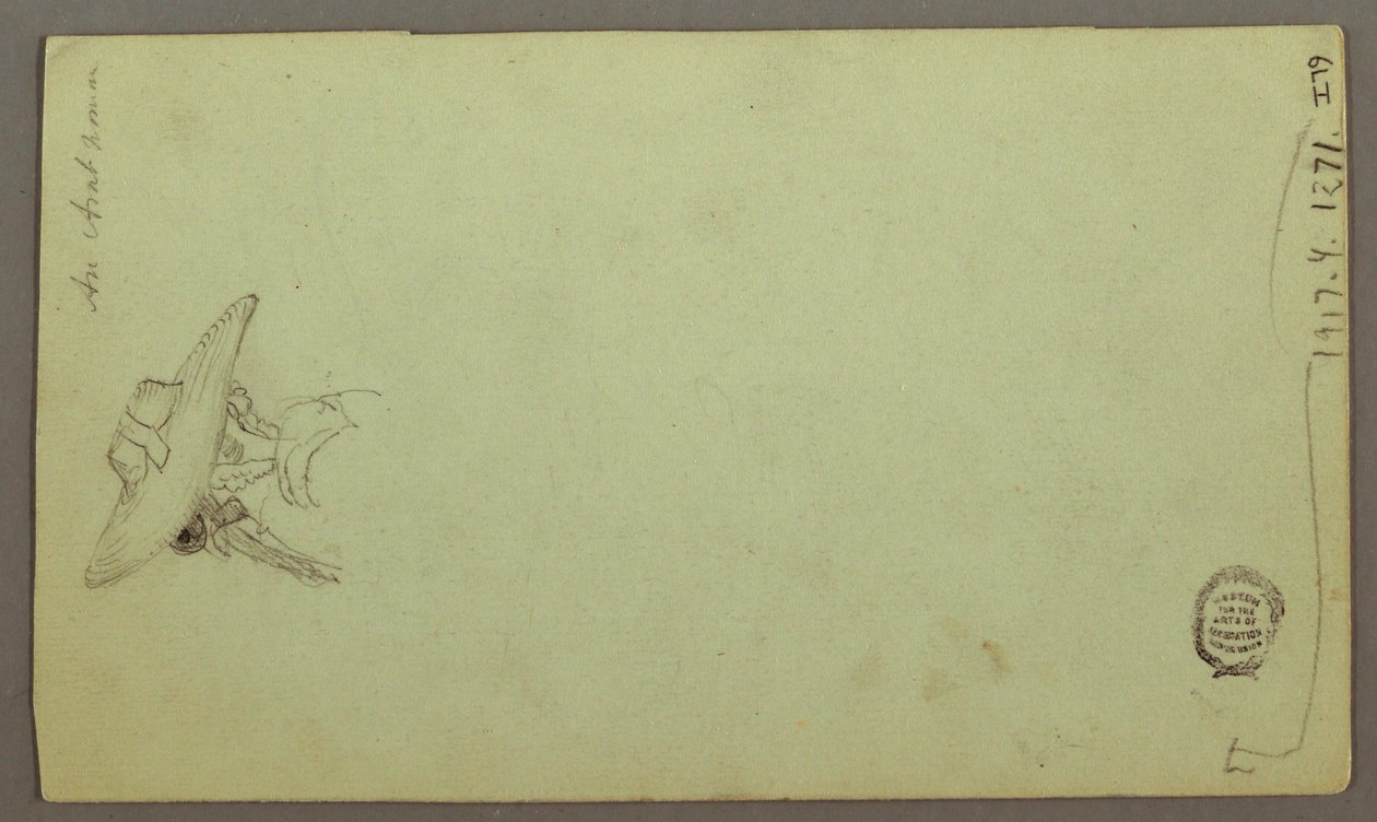 Rysunek, studia postaci, żaglówka, studia architektoniczne, prawdopodobnie 1868 r. autorstwa Frederic Edwin Church