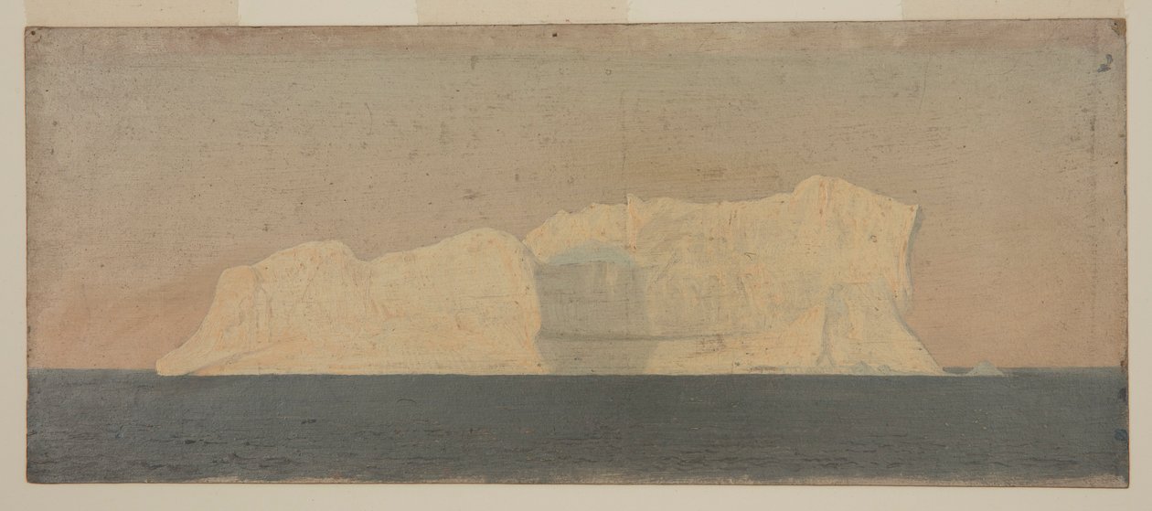 Rysunek, pływająca góra lodowa, Labrador, czerwiec lub lipiec 1859 r. autorstwa Frederic Edwin Church