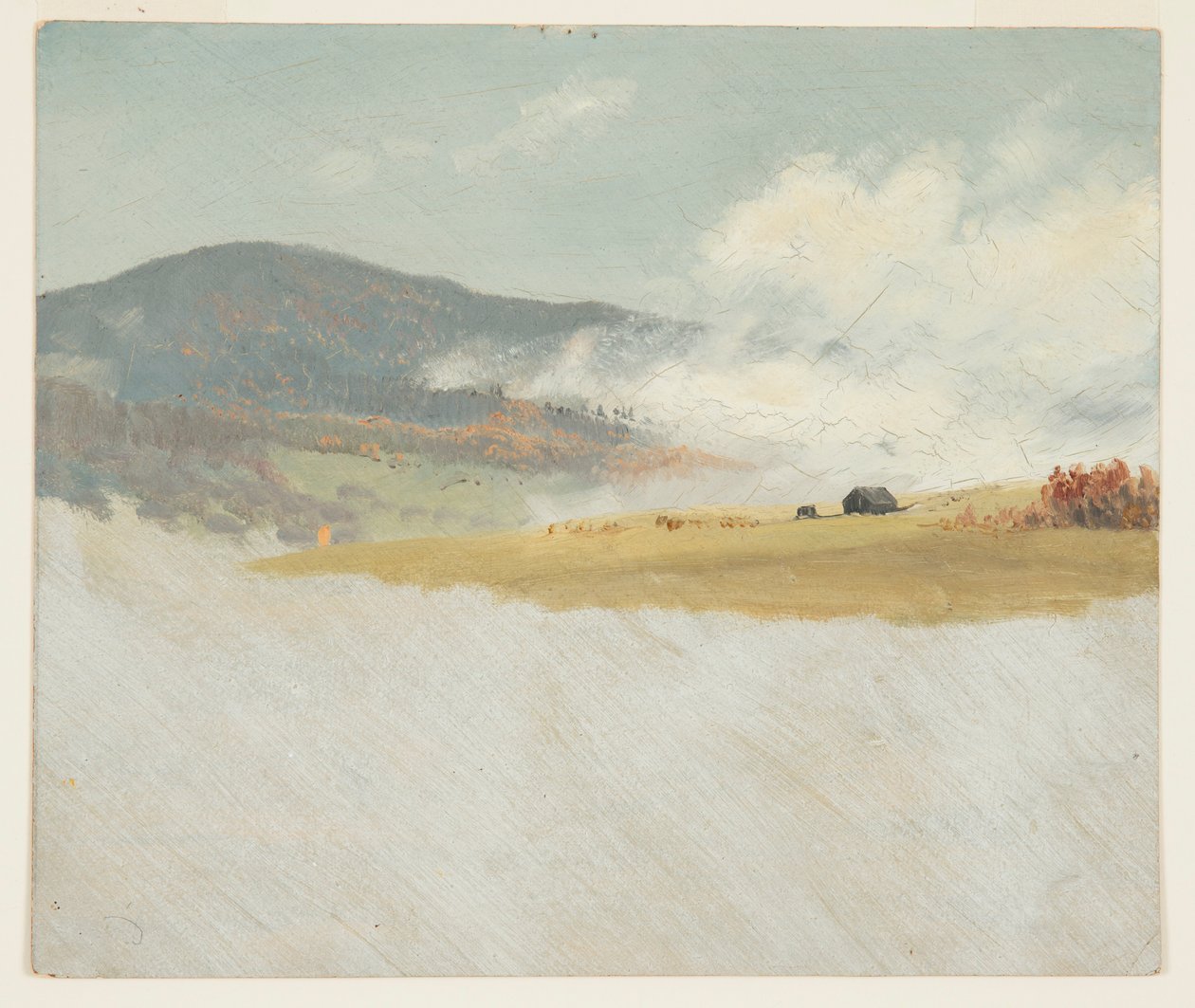 Rysunek, Pagórkowate krajobrazy, 1865-75 autorstwa Frederic Edwin Church
