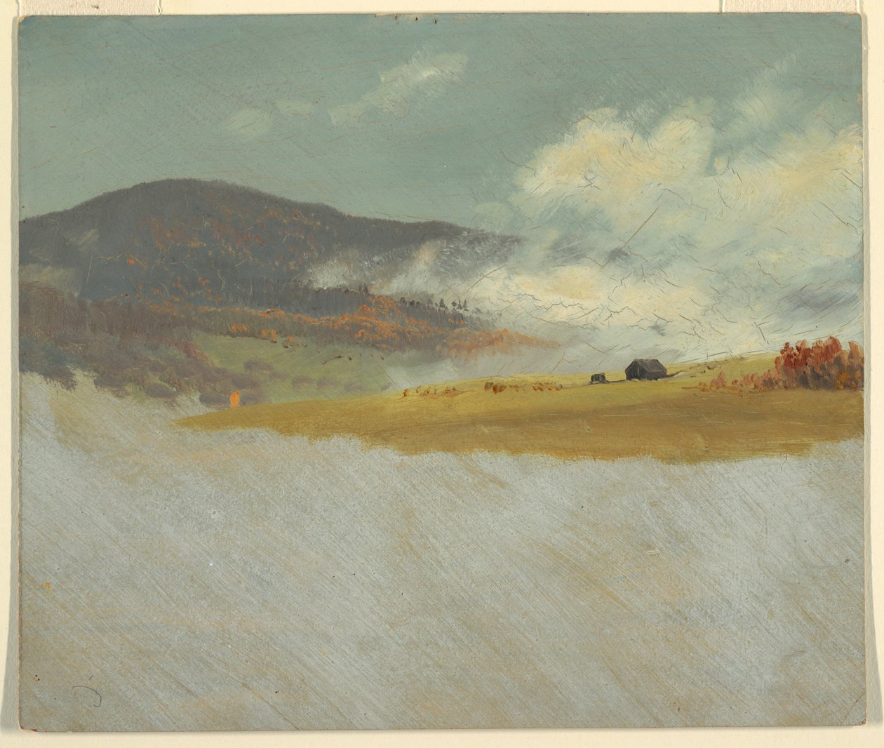 Rysunek, pagórkowate krajobrazy, 1865-75 autorstwa Frederic Edwin Church