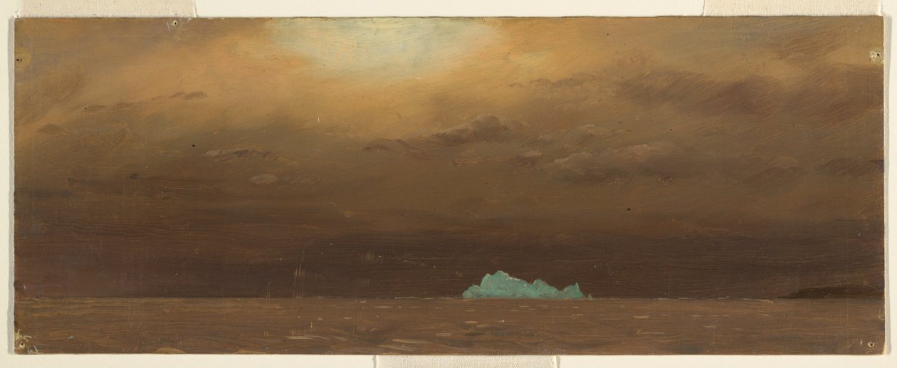 Rysunek, góra lodowa, Nowa Fundlandia, 1859 r. autorstwa Frederic Edwin Church