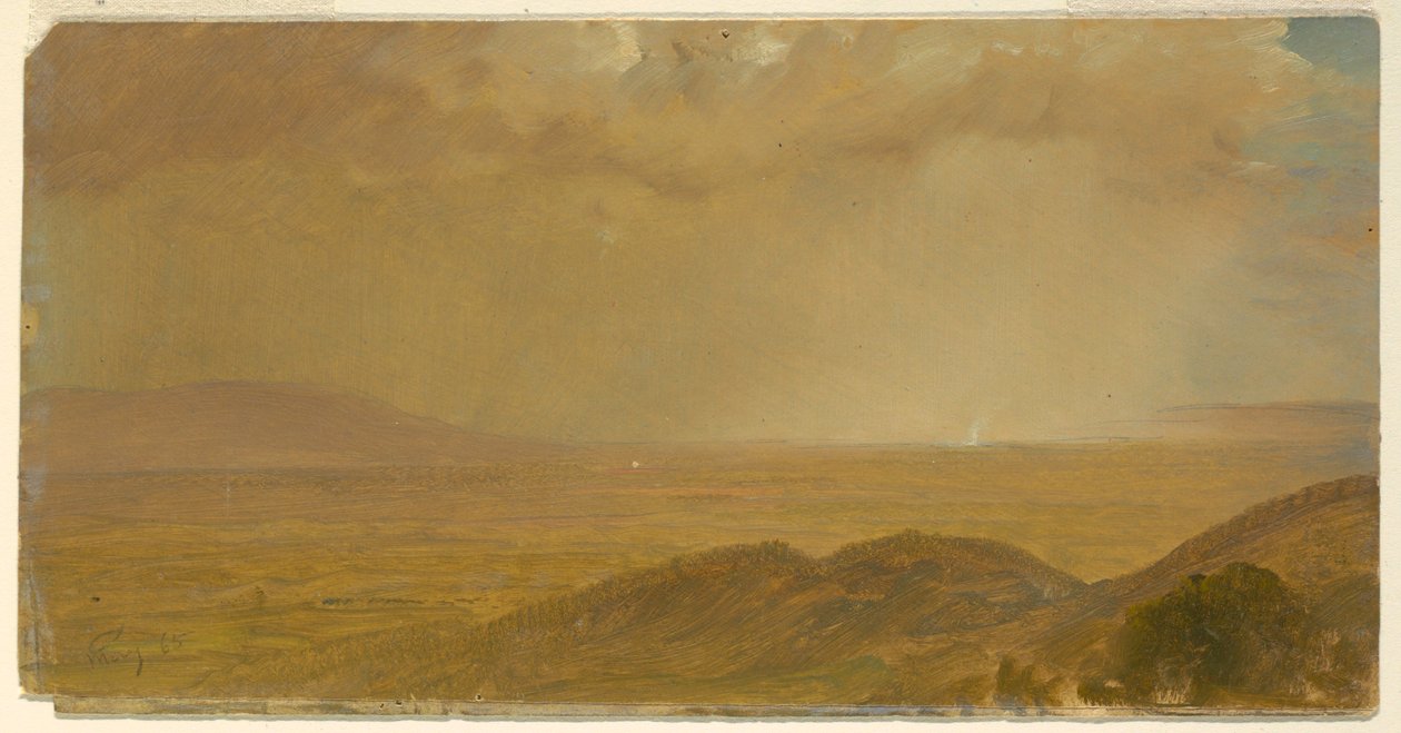Rysunek, krajobraz, maj 1865 r. autorstwa Frederic Edwin Church