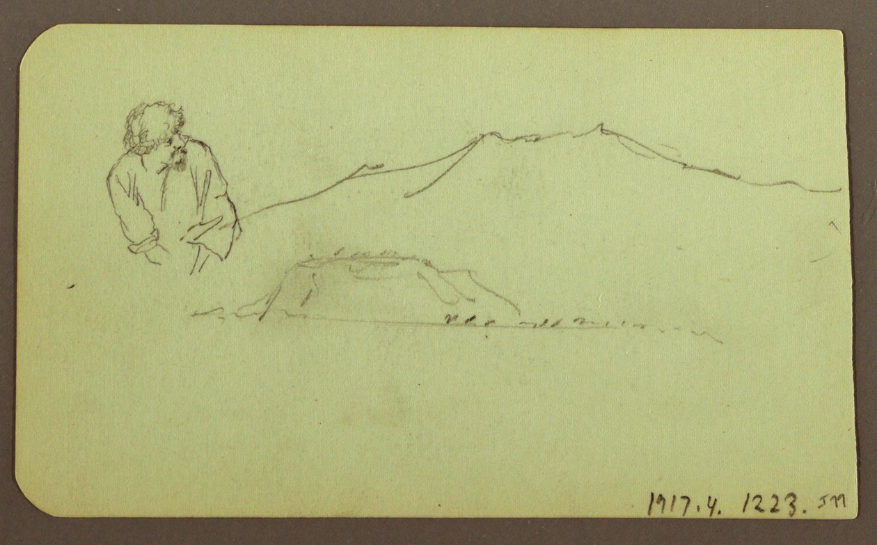 Rysunek, Pejzaż; Verso: Rysunek, Pejzaż, 1883 autorstwa Frederic Edwin Church