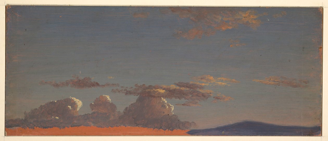 Rysunek, Maine - studium nieba, ok. 1868-69 autorstwa Frederic Edwin Church