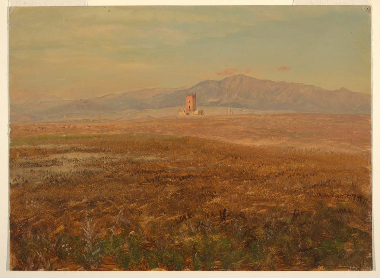 Rysunek, meksykański krajobraz, kwiecień 1869 r. autorstwa Frederic Edwin Church