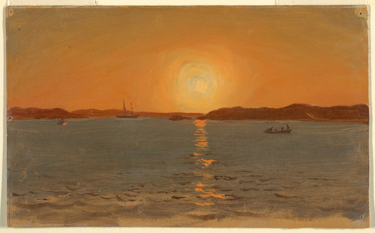 Rysunek, Nowa Fundlandia, głowa kota, czerwiec 1859 r. autorstwa Frederic Edwin Church
