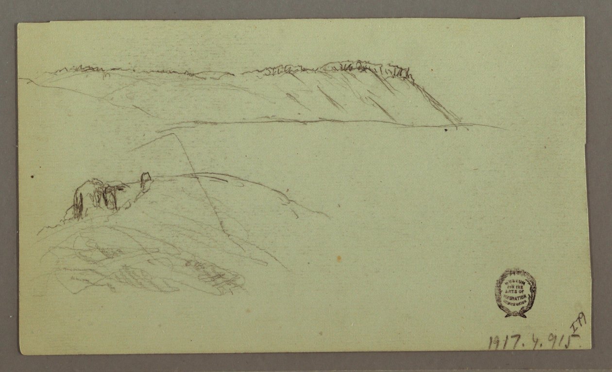 Rysunek, Ruiny otoczone murami, namioty, dwa studia postaci, 28 kwietnia 1868 r. autorstwa Frederic Edwin Church