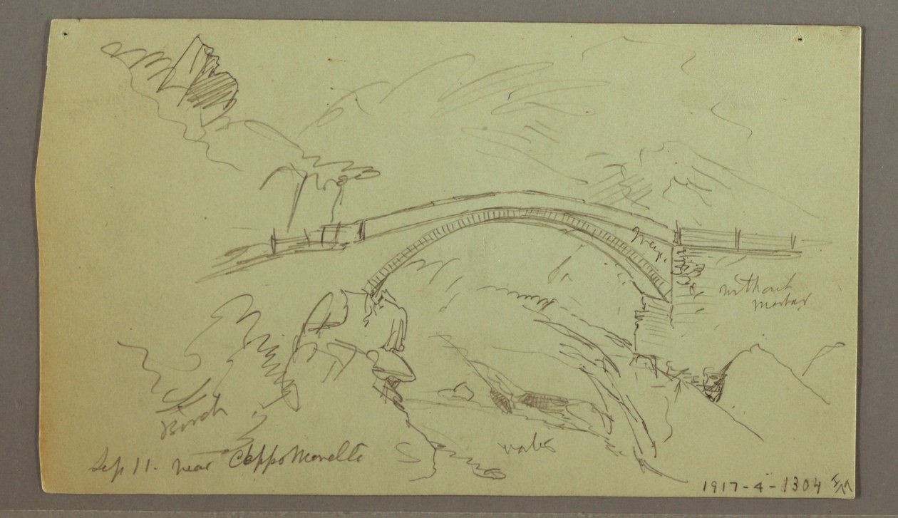 Rysunek, Sanktuarium w lesie, wrzesień 1868 r. autorstwa Frederic Edwin Church