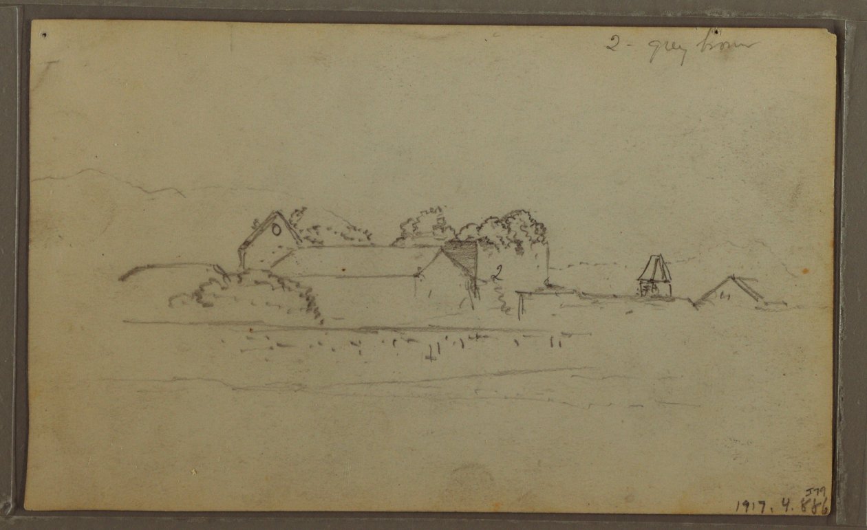 Rysunek, Szkice, Ekwador lub Kolumbia; Verso: Szkice, Ekwador lub Kolumbia, 1857 r. autorstwa Frederic Edwin Church